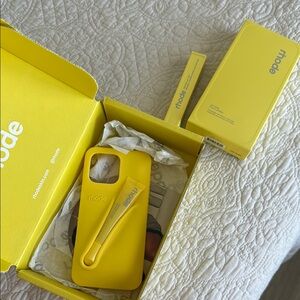 Rhode Yellow Phone Case with lip tint